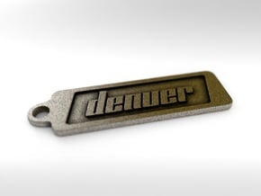 Denver, Colorado Keychain in Polished Bronze Steel