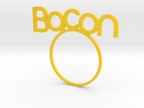 Bacon [LetteRing® Serie] in Yellow Processed Versatile Plastic