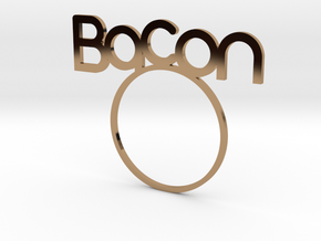 Bacon [LetteRing® Serie] in Polished Brass