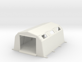 Inflatable Incident or Decon Shelter in White Natural Versatile Plastic: 1:76 - OO