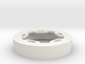 ProLine RC Brawler Wheels Beadlock Ring Star in White Natural Versatile Plastic