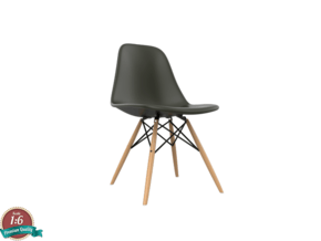 1:6 Miniature Eames DSW Chair - Charles Eames in White Natural Versatile Plastic