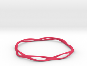 Thin macic bracelet in Pink Processed Versatile Plastic