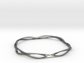 Thin macic bracelet in Polished Silver