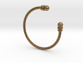 Bracelet ZXY XL in Natural Brass