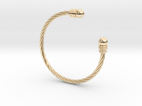 Bracelet ZXY XL in 14k Gold Plated Brass