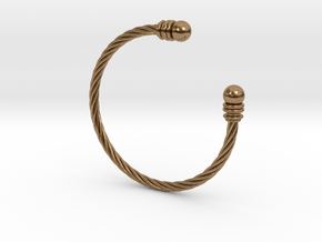 Bracelet ZXY Small in Natural Brass