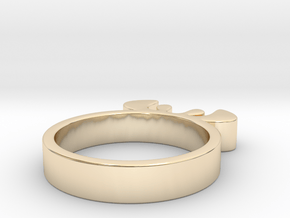 Simple Ring 12.60 U.K. Size B 1/2 or US size 1 1/4 in 14K Yellow Gold