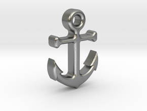 Anchor in Natural Silver