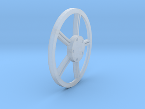 18" Split 5 spoke wheel center 1/12 in Tan Fine Detail Plastic