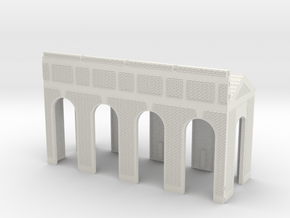 NGG-BVA01a - Large Railway Station in White Natural Versatile Plastic