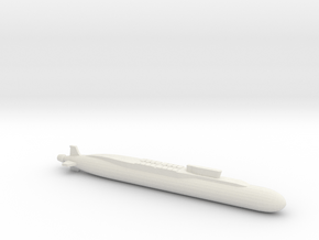 Borei-Class SSBN, Full Hull, 1/1800 in White Natural Versatile Plastic