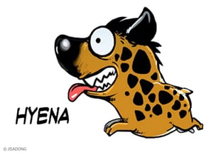 Breedingkit Hyena in Full Color Sandstone