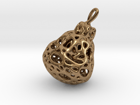 Pendant pearl 3 in Natural Brass