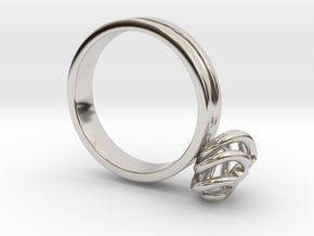 Twirl Ring Size 13mm UK C1/2 US 1 3/4 in Platinum