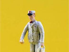 O Milkman Delivery with Milk Figure in Tan Fine Detail Plastic