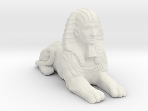 Sphinx in White Natural Versatile Plastic