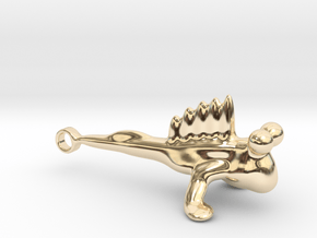 The beautiful Parallelkeller Mudskipper! in 14k Gold Plated Brass: Medium
