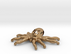 The Parallelkeller "Spider-Kraken" pendant (larger in Polished Brass