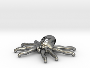 The Parallelkeller "Spider-Kraken" pendant (larger in Polished Silver