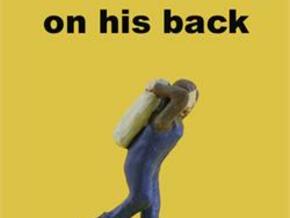 S Lugging COAL SACK on his back Figure in Tan Fine Detail Plastic