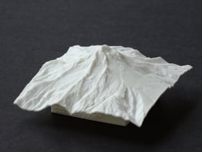 3'' Mt. Hood, Oregon, USA in White Natural Versatile Plastic