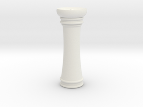 Courier chess Mann in White Natural Versatile Plastic