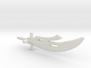 Sword of Desolation, 3mm Grip in White Natural Versatile Plastic