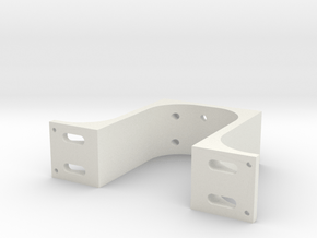 Arm Mount Offcentered in White Natural Versatile Plastic