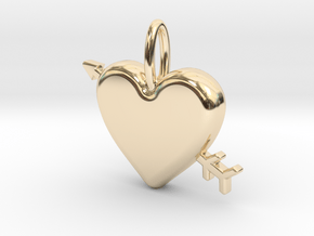 Heart Pendant in 14K Yellow Gold