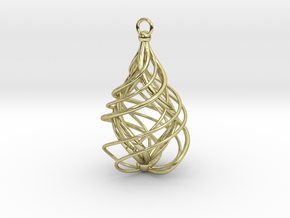 Sabella Swirl Necklace in 18k Gold Plated Brass