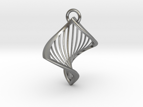 Hadie Harp Pendant in Natural Silver
