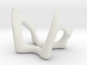 Tablet Stand in White Natural Versatile Plastic