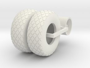 1/64 24.5-32 Diamond Tire And Wheel Assy in White Natural Versatile Plastic
