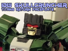 Skullcruncher Face, IDW (Titans Return) in Tan Fine Detail Plastic