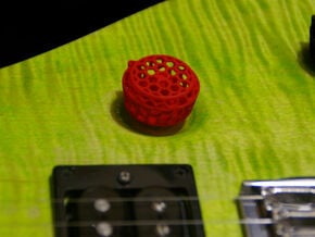 Grip-Switch v1 Guitar Knob in Red Processed Versatile Plastic