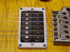Modern Pickup Mounting Ring for PRS - pair in White Processed Versatile Plastic