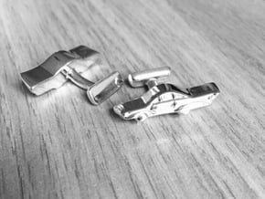 The famous Autodrop Cadillacs Cufflinks in Fine Detail Polished Silver