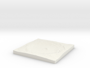 Tycho Crater in White Natural Versatile Plastic