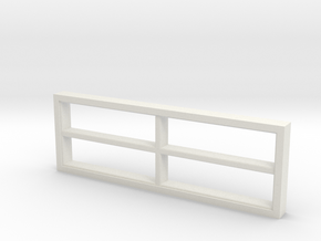Window, 118in X 40in, 4 Panes in White Natural Versatile Plastic