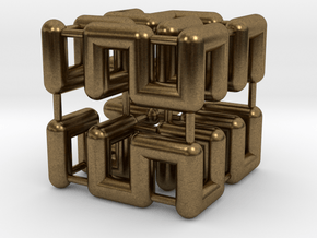 Hilbert Cube in Natural Bronze