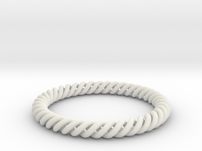 Bracelet FGH Large in White Natural Versatile Plastic