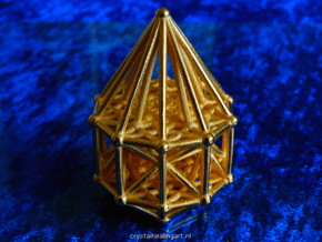 Penteract Matrix Stargate in Polished Gold Steel