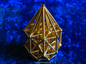 Tesseract Matrix Stargate in Polished Gold Steel
