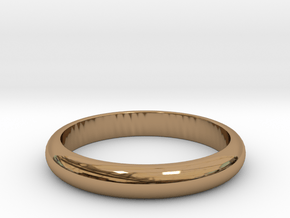 Wedding Band (classic ring)  in Polished Brass: 6 / 51.5