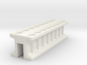8-Tube PCR Strip Magnetic Concentrator Stand V1 in White Natural Versatile Plastic