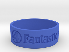 Fantastic Four Title Engraved Size 12 in Blue Processed Versatile Plastic: 12 / 66.5