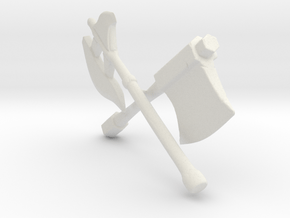 Weapons In Arms (Shielded) in White Natural Versatile Plastic: Large