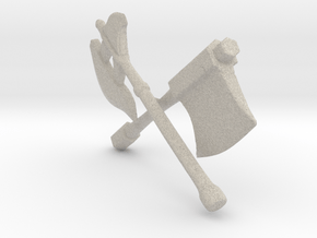 Weapons In Arms (Shielded) in Natural Sandstone: Large