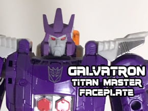 Galvatron Face, Helmet Sized (Titans Return) in White Natural Versatile Plastic